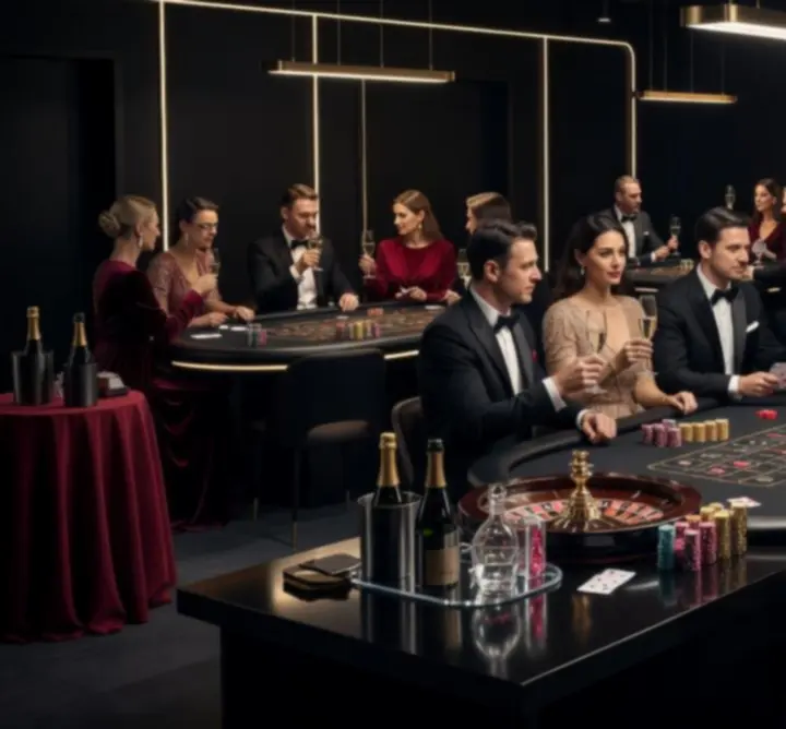 Elegancki mobilny event kasynowy NAXSOL ENTERPRISES LTD z pokerem i ruletką